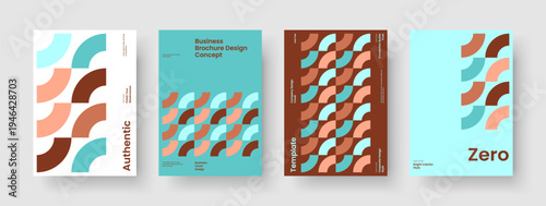 Geometric Report Layout. Abstract Brochure Design. Isolated Background Template. Flyer. Poster. Business Presentation. Book Cover. Banner. Portfolio. Catalog. Journal. Handbill. Leaflet. Magazine