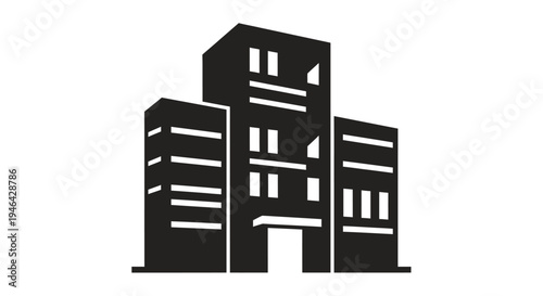 Modern Office Building Architecture Design.