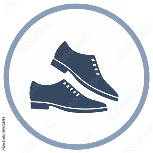 Classic Men's Oxford Shoes Icon Silhouette