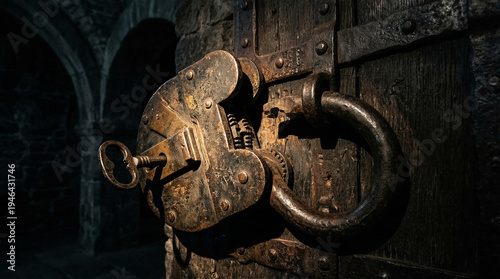 old door lock