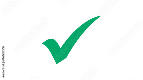 Vibrant green checkmark icon representing success, approval, completion, and validation in a clear, concise visual for web and print applications