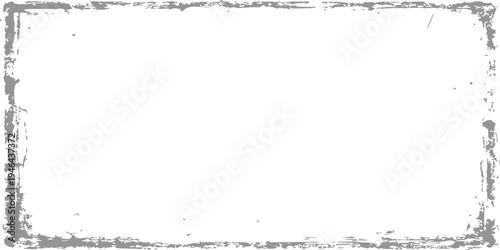 Vintage black grunge frame vector with a distressed floral pattern and dirty textured edges for an old paper art decoration design element