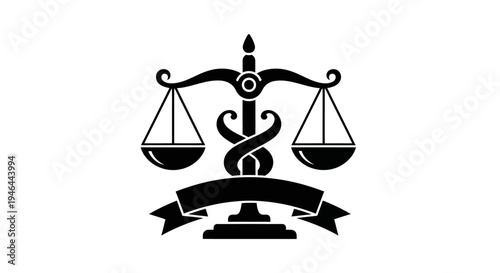 Law Justice Scale Logo Symbol.