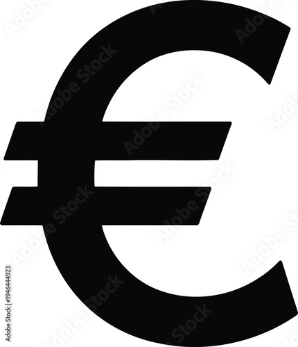 The euro symbol is a widely recognized currency sign