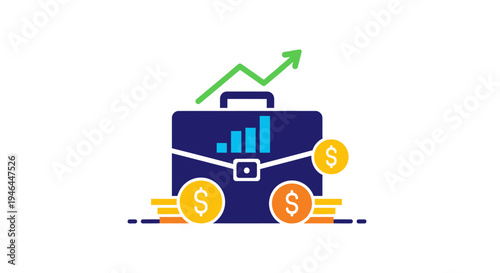 Business finance growth success concept.