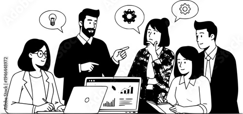 business woman with laptop