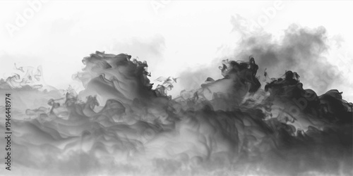 Wisps of smoky haze drift across a dark mystical background. Soft gradients enhance motion, depth, and atmospheric charm. Perfect for abstract digital art png