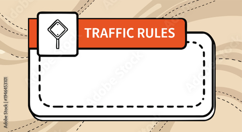 Traffic Rules Graphic Element. Illustrative Design. Clean Vector. Presentation Template.