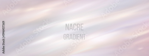 Nacre gradient texture and light pearl background with abstract soft white. Bg ivory vector and wedding color simple with wallpaper wave ecru. Subtle nacre gloss and luxury light nude with calm.