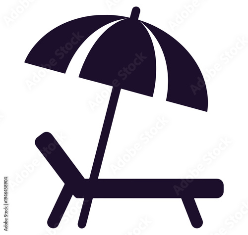 beach chair with umbrella for shade on sunny days