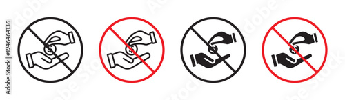 No money sign in flat style. Basic vector symbol illustration