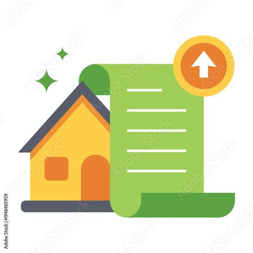 Home Purchase Savings Plan Vector Illustration