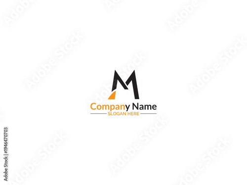 Letter M logo design vector