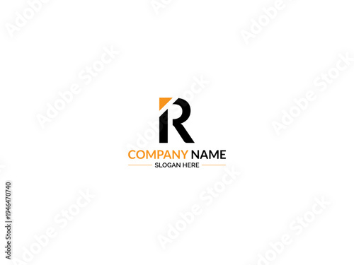 Letter R logo design vector