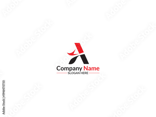 Letter A logo design vector