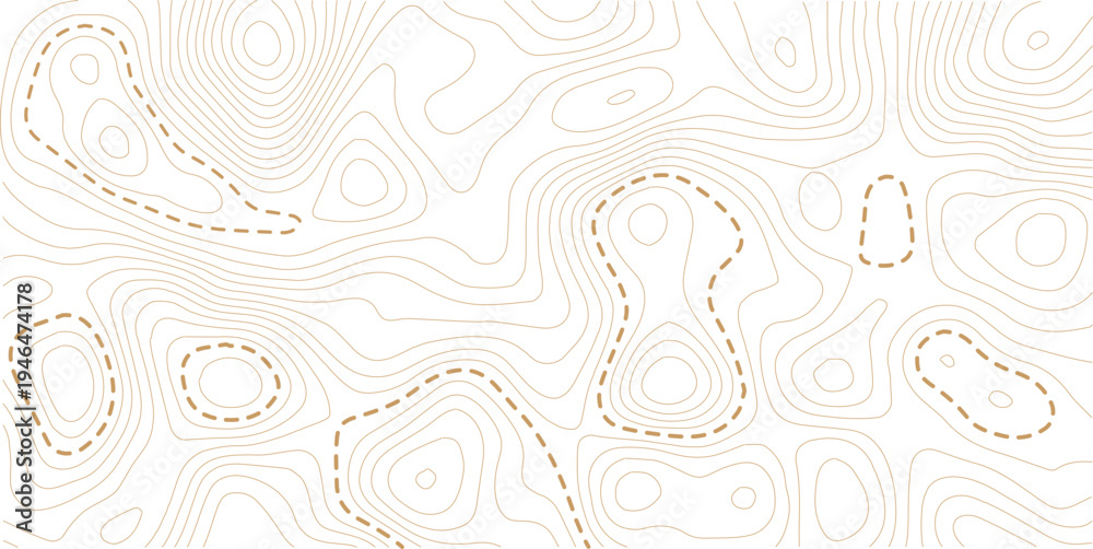Fototapeta premium Modern design with White background with topographic wavy pattern design. paper texture Imitation of a geographical map. 