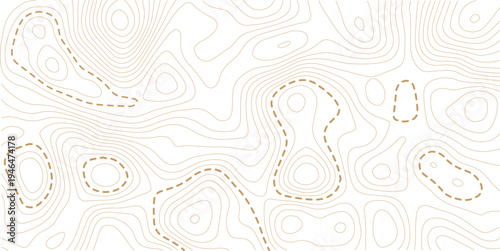 Modern design with White background with topographic wavy pattern design. paper texture Imitation of a geographical map.
