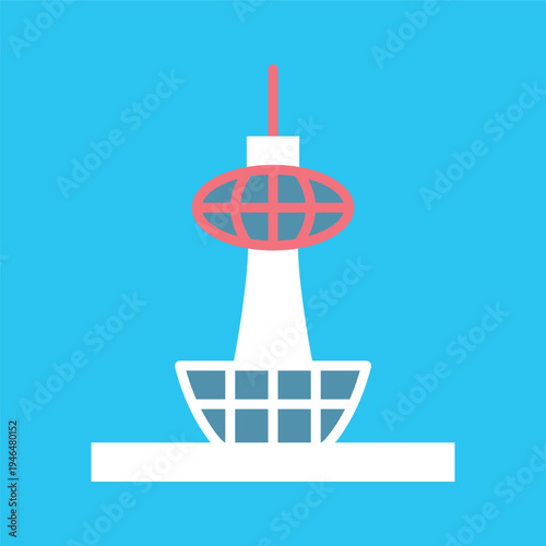 シンプルな京都タワーのアイコン