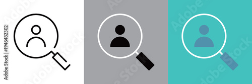 人材採用のピクトグラムアイコン