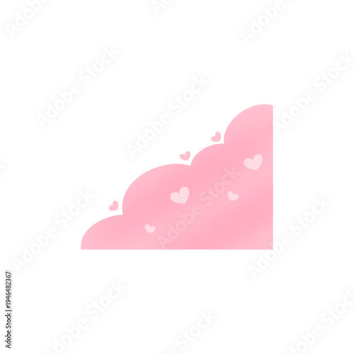 Mother's Day Pink Corner Shape Decoration