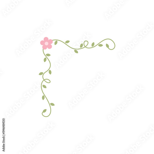 Happy Mother's Day Floral Corner Border Decoration