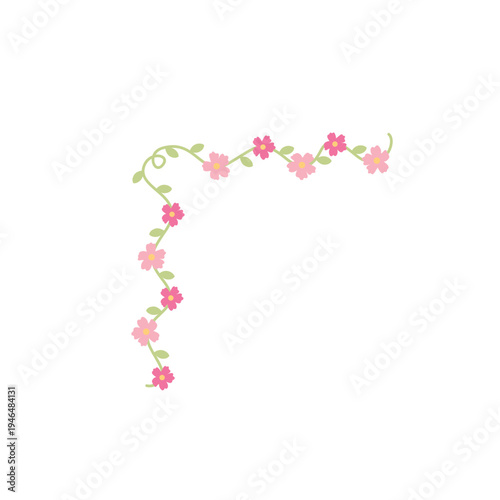 Happy Mother's Day Floral Corner Border Decoration
