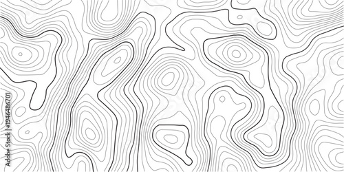 Topographic map background geographic line map with elevation assignments .Design materials. Print image, Abstract background. Vector illustration