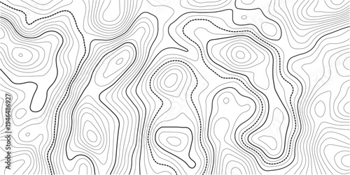 Topographic map background geographic line map with elevation assignments .Design materials. Print image, Abstract background. Vector illustration