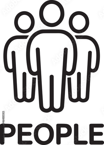 Iconographic Representation of a Group of People Together