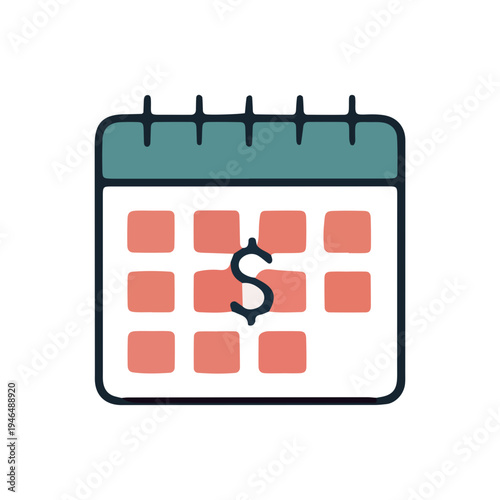 Payment Schedule Calendar Icon