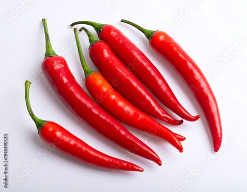 Red chili peppers arranged