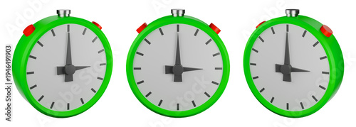 Chronological Time Tracking: A series of precisely rendered clock displays with a touch of modern design, offering a clear visual representation of time
