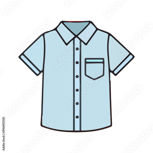 Light Blue Short Sleeve Shirt