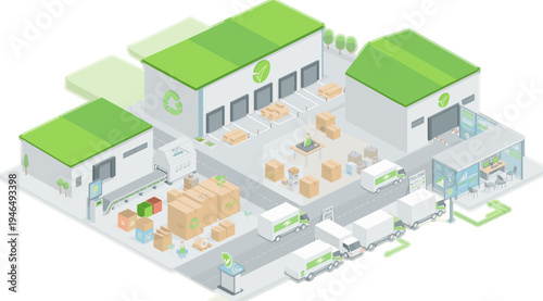 Isometric ESG Business Illustration