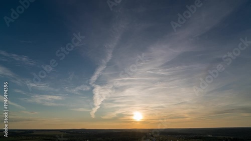 Sunset timelapse sky clouds horizon landscape