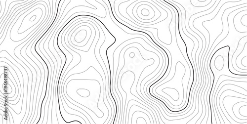 topographic line contour map background, geographic grid map, stock vector illustration. paper texture Imitation of a geographical map