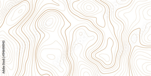 topographic line contour map background, geographic grid map, stock vector illustration. paper texture Imitation of a geographical map