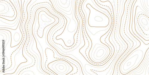 paper texture Imitation of a geographical map. Transparent PNG Topographic line map. 