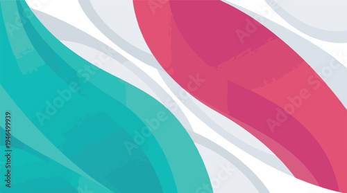 Modern abstract background with dynamic colorful wave shapes