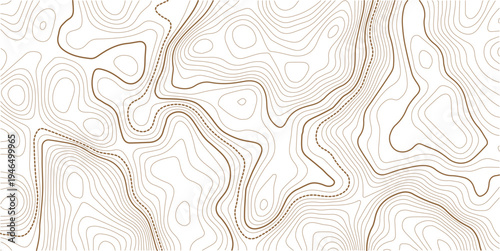 Modern design with White background with topographic wavy pattern design. Design materials. Abstract background