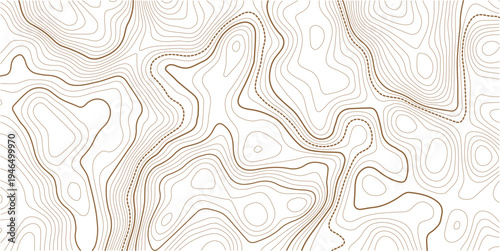 Modern design with White background with topographic wavy pattern design. Design materials. Abstract background