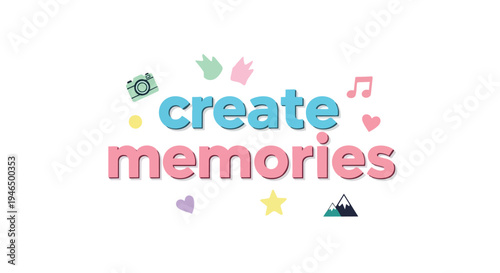 Inspiring visual message encouraging exploration and cherishing life's valuable experiences fostering personal growth through joyful creative