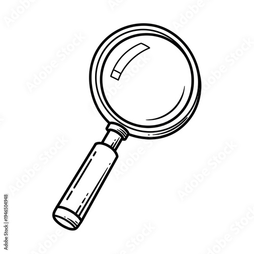 A magnifying glass for searching and inspection.