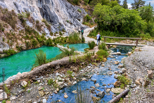 Wallpaper Mural Hot springs in Bagni San Filippo offer a relaxing retreat in the picturesque Val d'Orcia region. Bagni San Filippo is a hot spring in Italy
 Torontodigital.ca