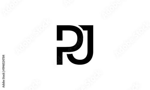 PJ initial letter logo or PJ monogram