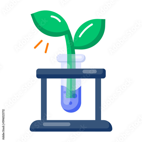 A flat style icon of tube plants