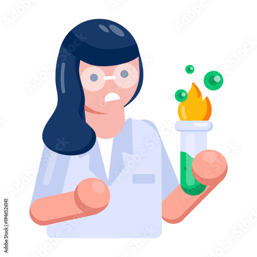 Flat icon depicting financial management