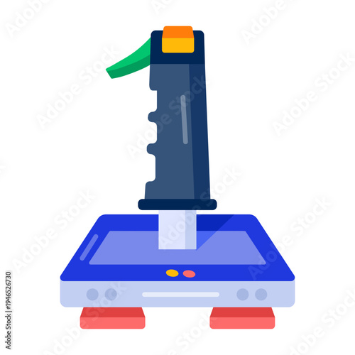 Flat style icon depicting a joystick