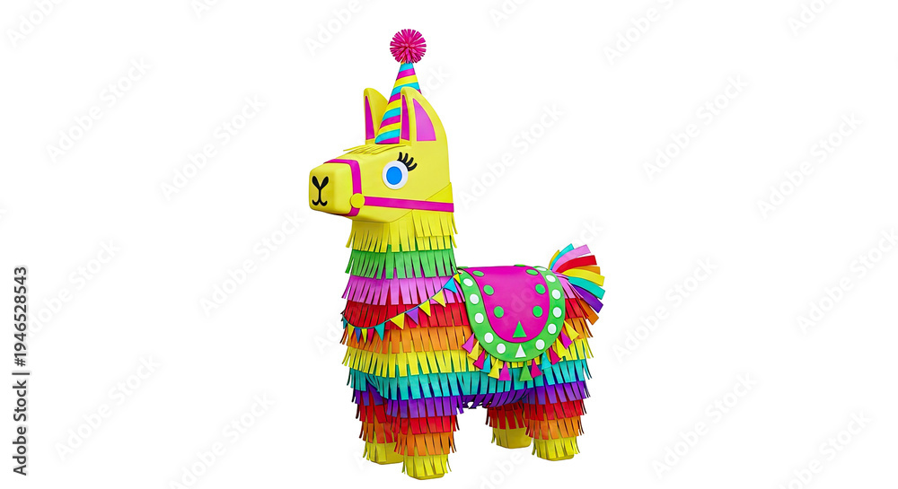 Fototapeta premium Colorful Llama Pinata