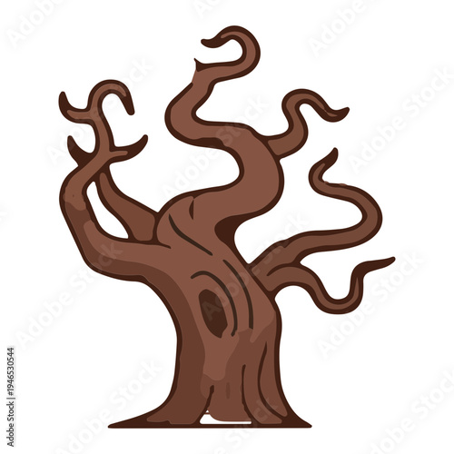 Spooky Dead Tree Illustration